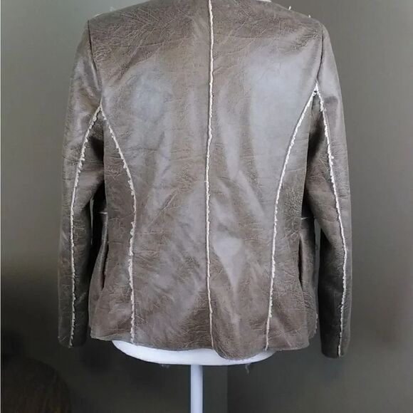 Forever 21 open front drape jacket Sz L - Picture 5 of 9